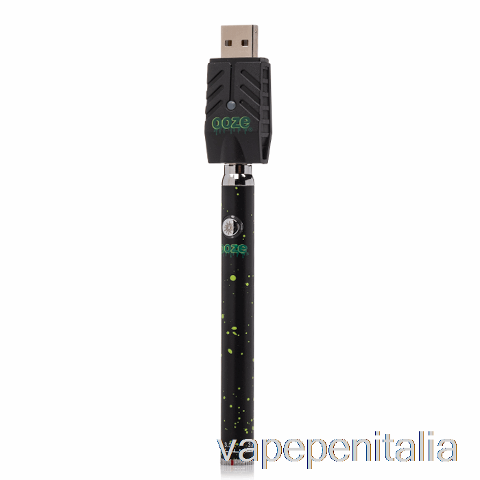 Scatola Vape Mod Ooze 320mah Twist Slim Pen Batteria Verde Splatter